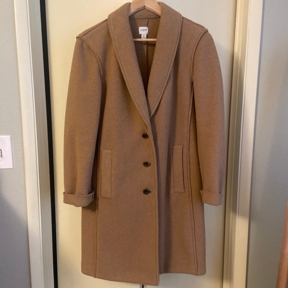 J. Crew Tan Wool Coat